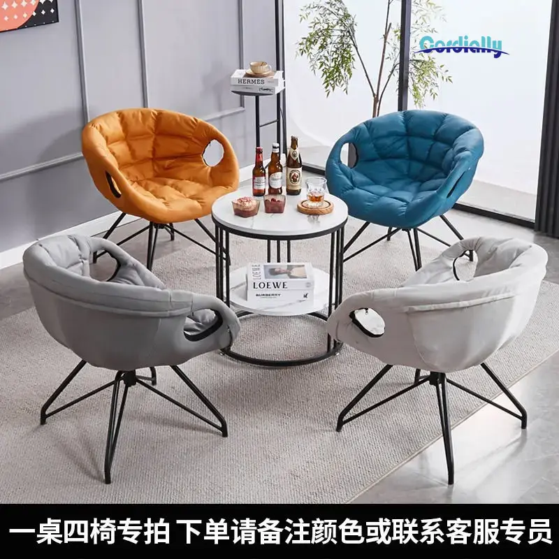 Outdoor Furniture Metal Chairs - Nordique 360 ° Chaise basse pivotante,
