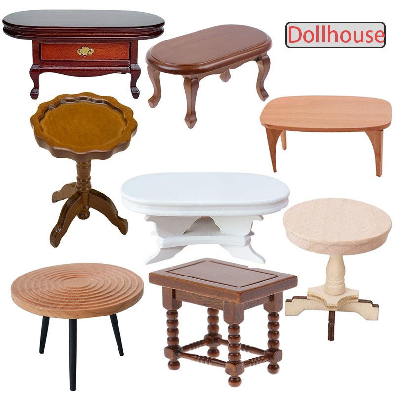 Outdoor Furniture Wooden - Maison de poupée Miniature 1:12, Table