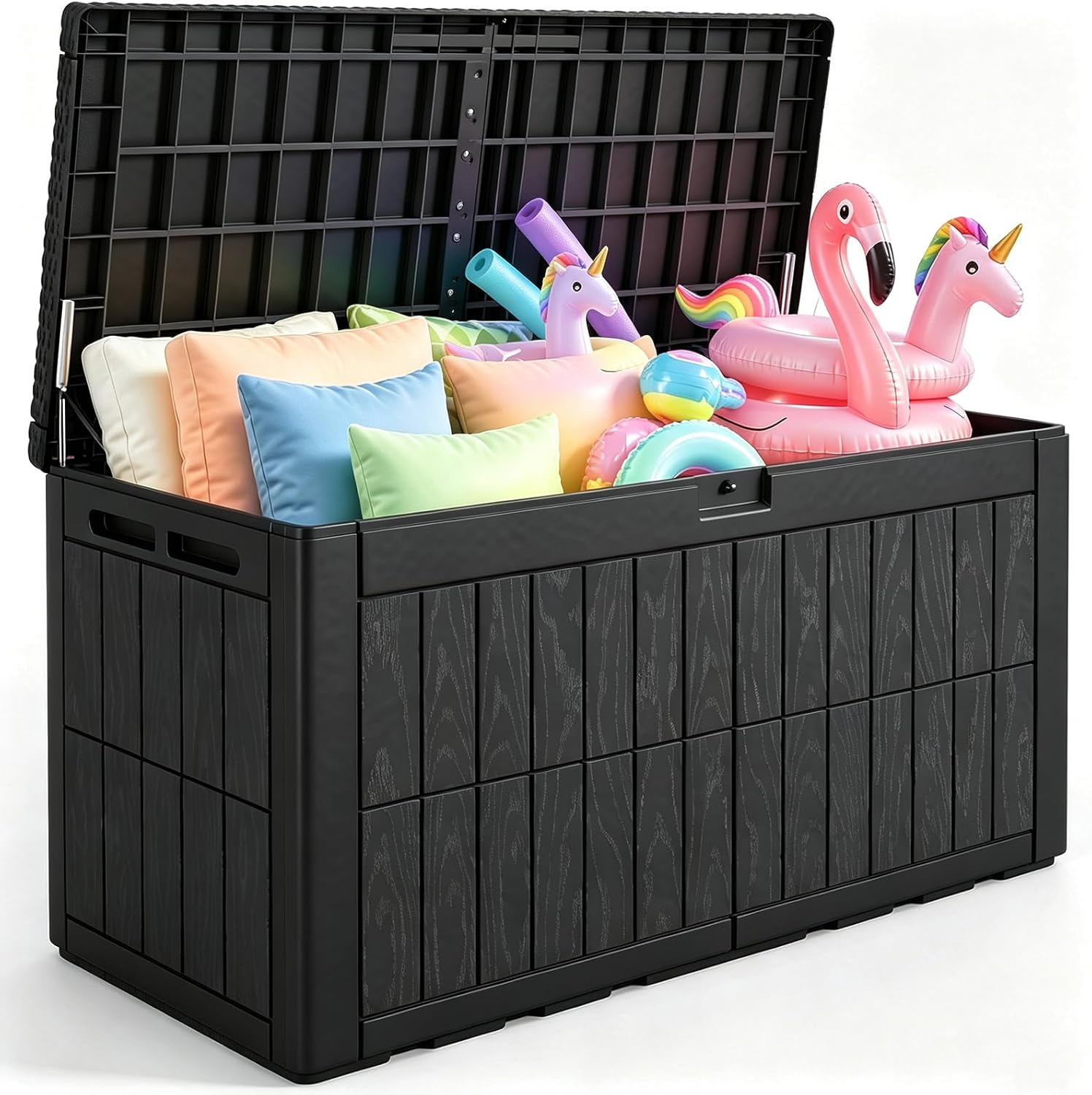 Outdoor Furniture With Storage For Cushions - Bac de rangement extérieur grand format