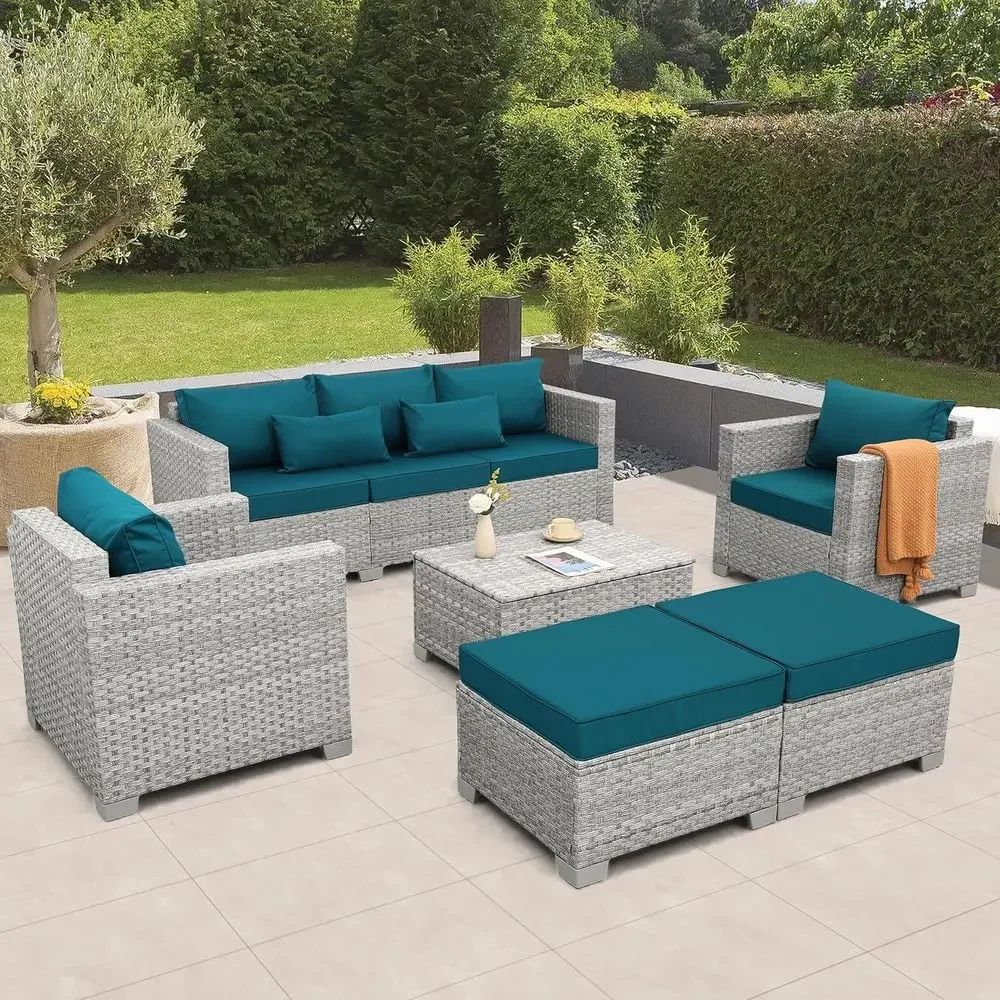 Outdoor Furniture With Storage For Cushions - Ensemble de meubles de patio d'extérieur