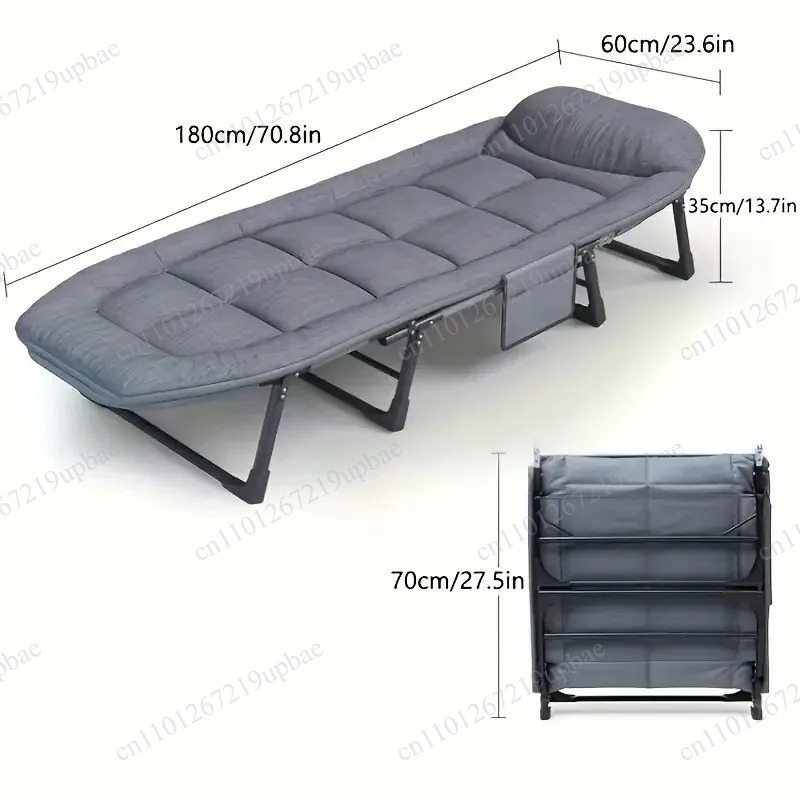 Outdoor Furniture Metal Chairs - Lit de camp pliant portable robuste