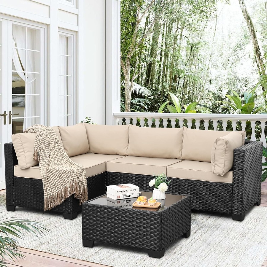 Outdoor Furniture Metal Chairs - Ensemble de mobilier d'extérieur pour patio,
