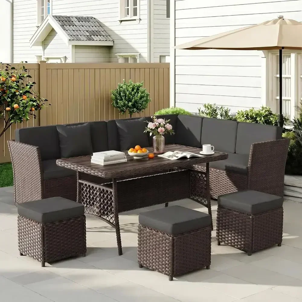 Outdoor Furniture Metal Chairs - Ensemble de mobilier de jardin en