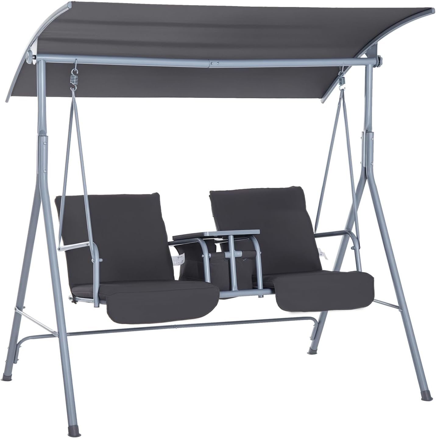 Outdoor Furniture With Storage For Cushions - Balançoire de véranda extérieure pour 2