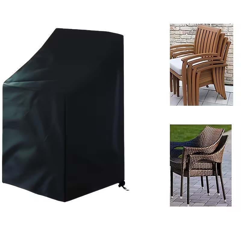 Outdoor Furniture Metal Chairs - Housse de chaise d'extérieur empilable robuste,