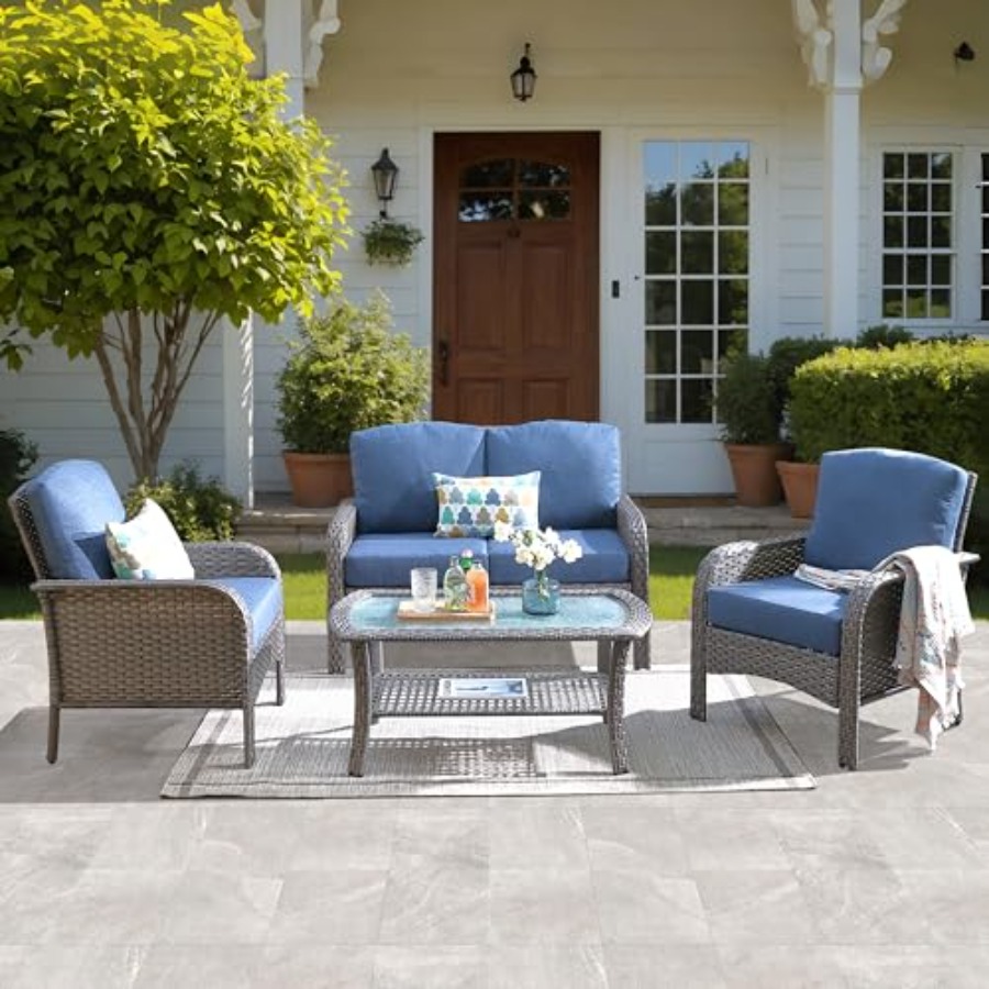 Outdoor Furniture Loveseat - Ensemble de meubles de patio 4