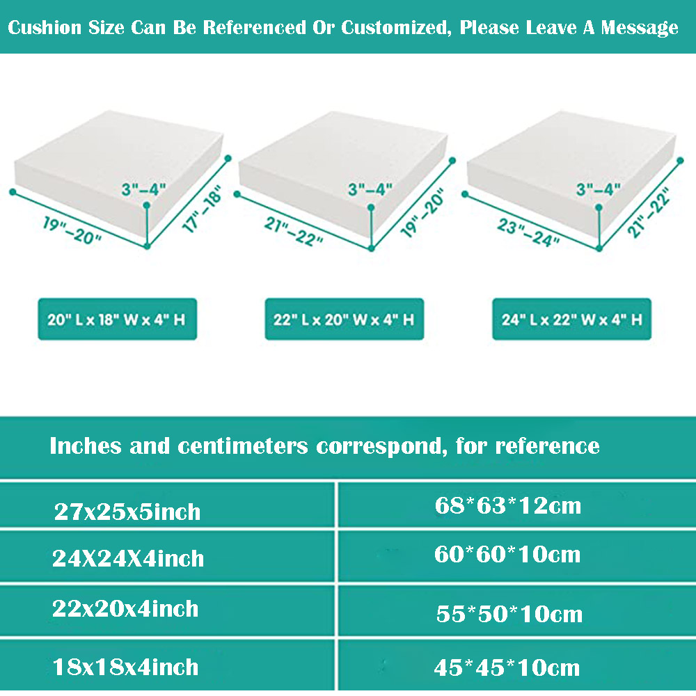 Lot de 4 housses de coussin de - Outdoor Furniture Cushions 22 X 22 avis et prix
