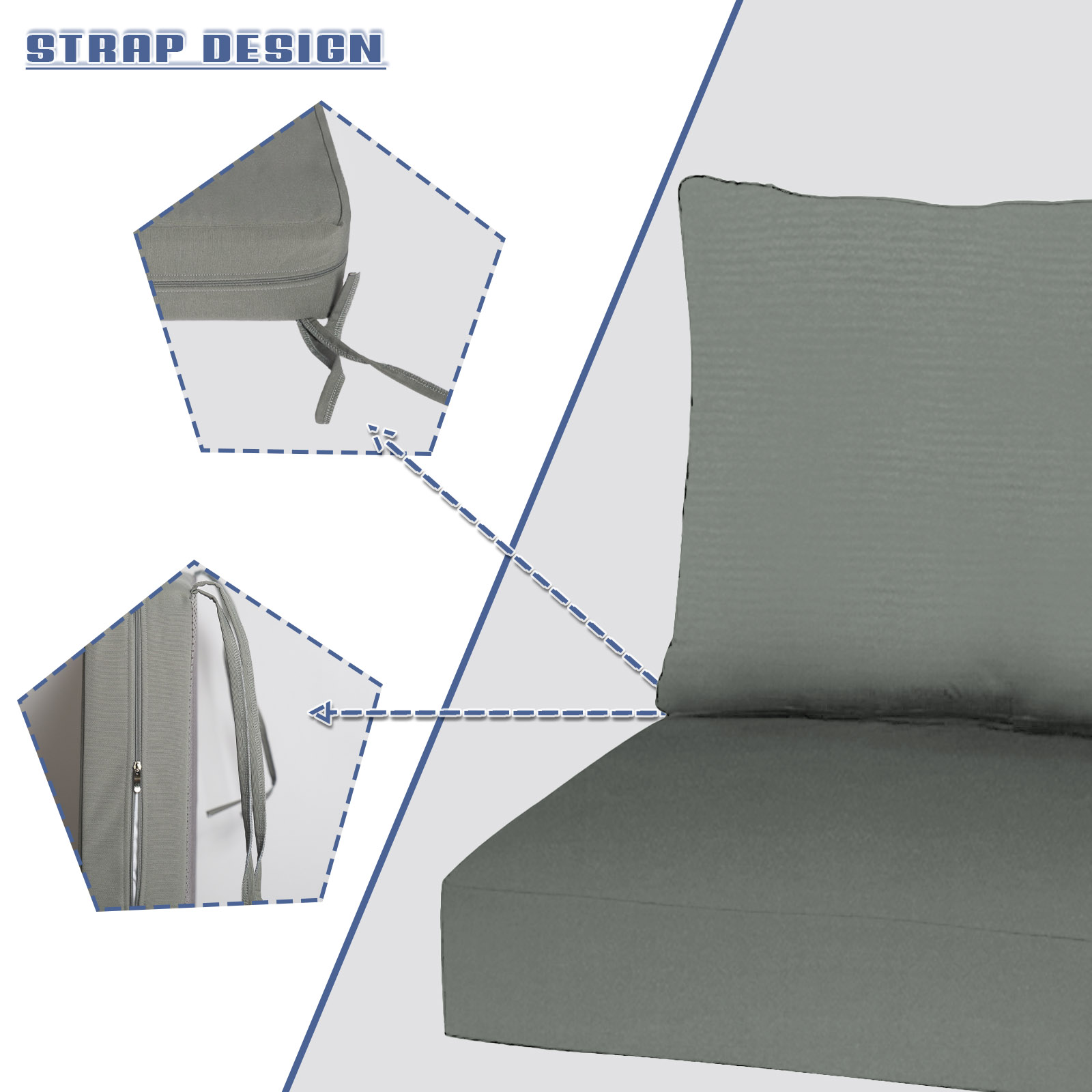 Coussins de siège et de dossie - Outdoor Furniture Cushions 22 X 22 avis et prix