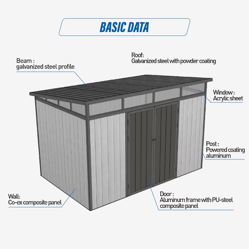 D2833 3M*3M Abri de rangement  - Outdoor Furniture Wooden avis et prix