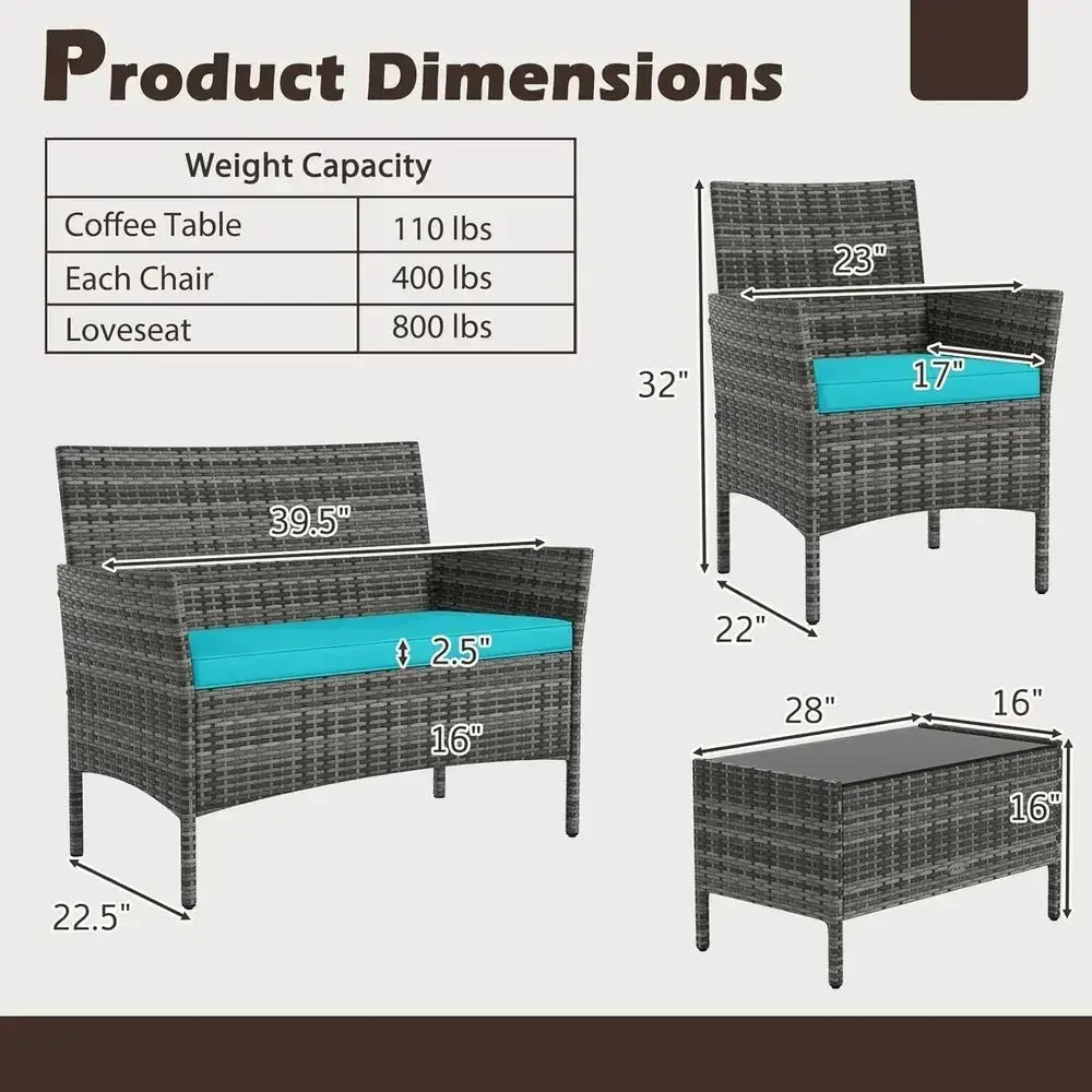 Ensemble de mobilier d’extérie - Outdoor Furniture Loveseat avis et prix