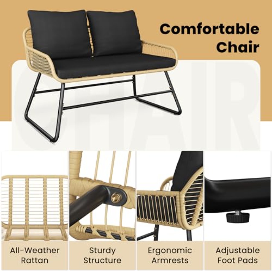 Ensemble de meubles de patio,  - Outdoor Furniture Loveseat avis et prix