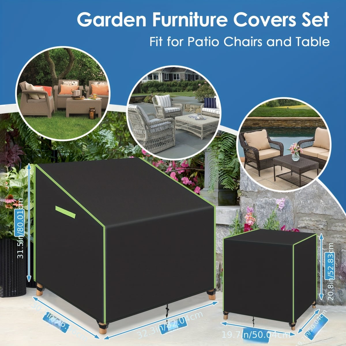 Lot de 3 housses imperméables  - Outdoor Furniture Sofa avis et prix