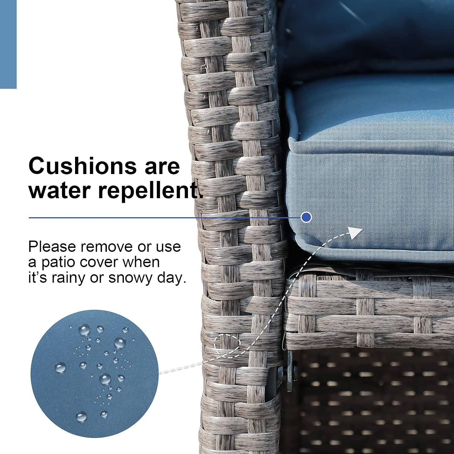 Canapé d'extérieur en osier 2  - Outdoor Furniture With Storage For Cushions avis et prix