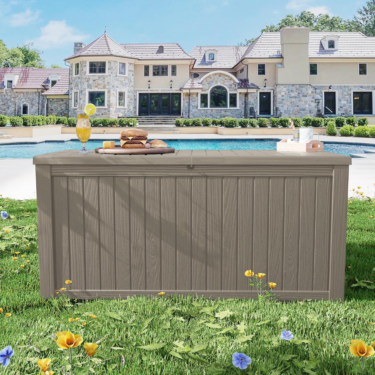Boîte de rangement extérieure  - Outdoor Furniture With Storage For Cushions avis et prix