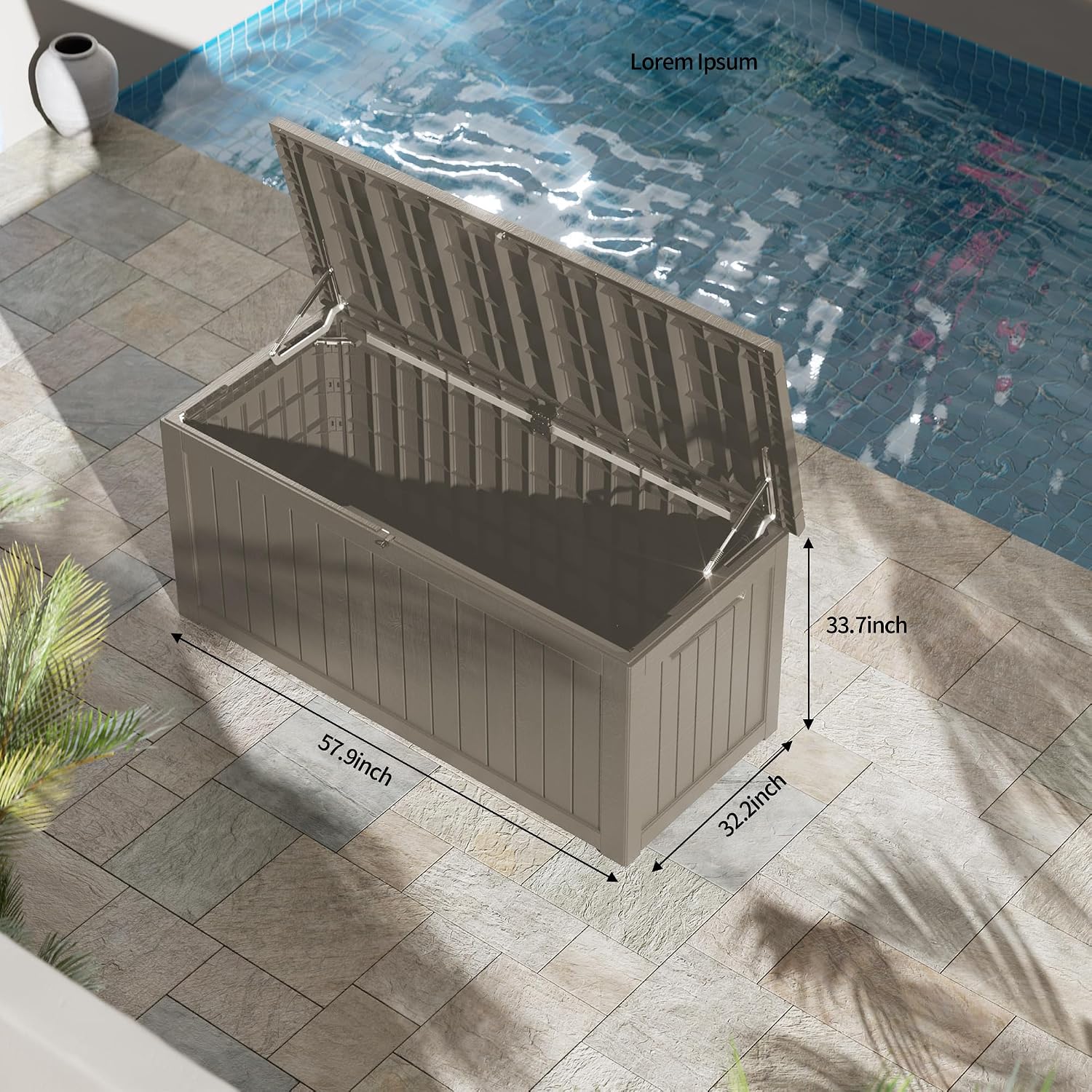 Boîte de rangement extérieure  - Outdoor Furniture With Storage For Cushions avis et prix