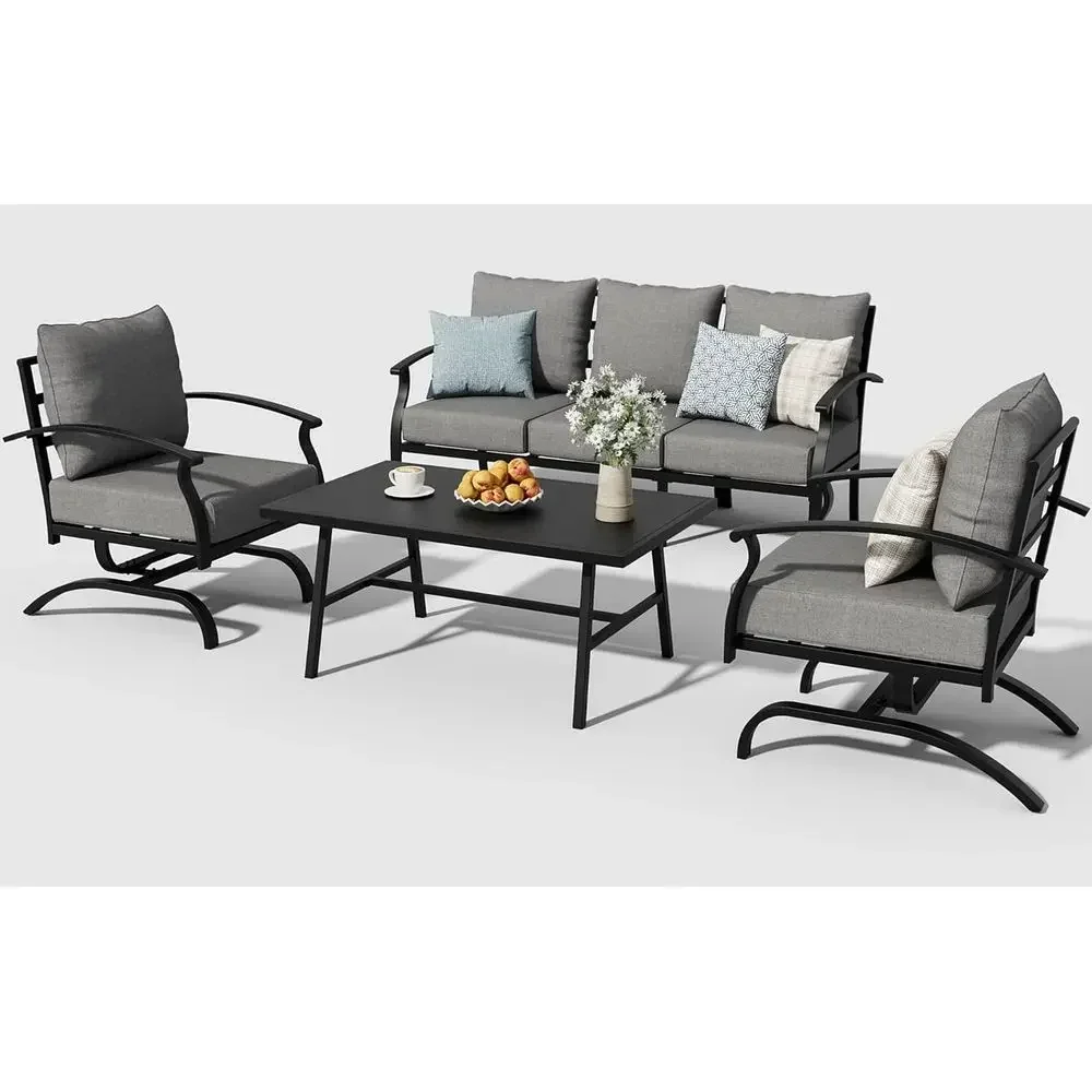 Ensemble de mobilier de patio  - Outdoor Furniture Metal Chairs avis et prix