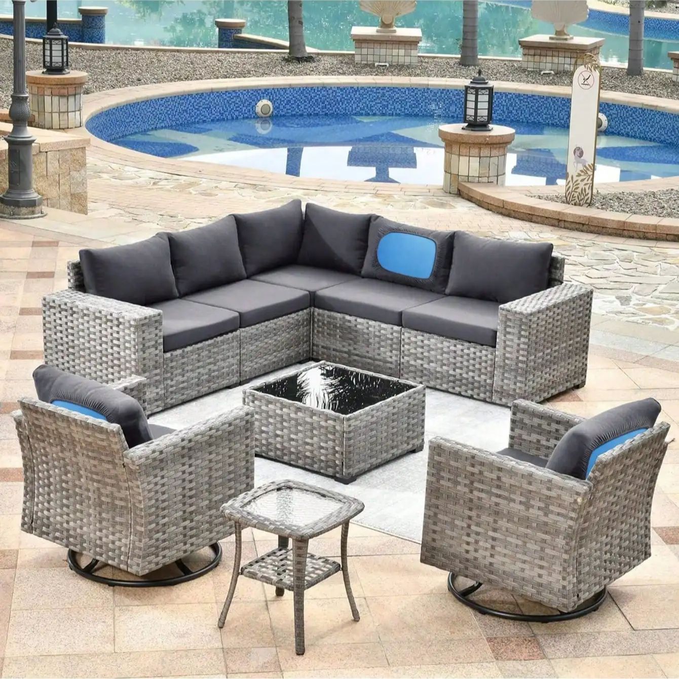 Housses de coussin de canapé à - Outdoor Furniture Cushions 22 X 22 avis et prix