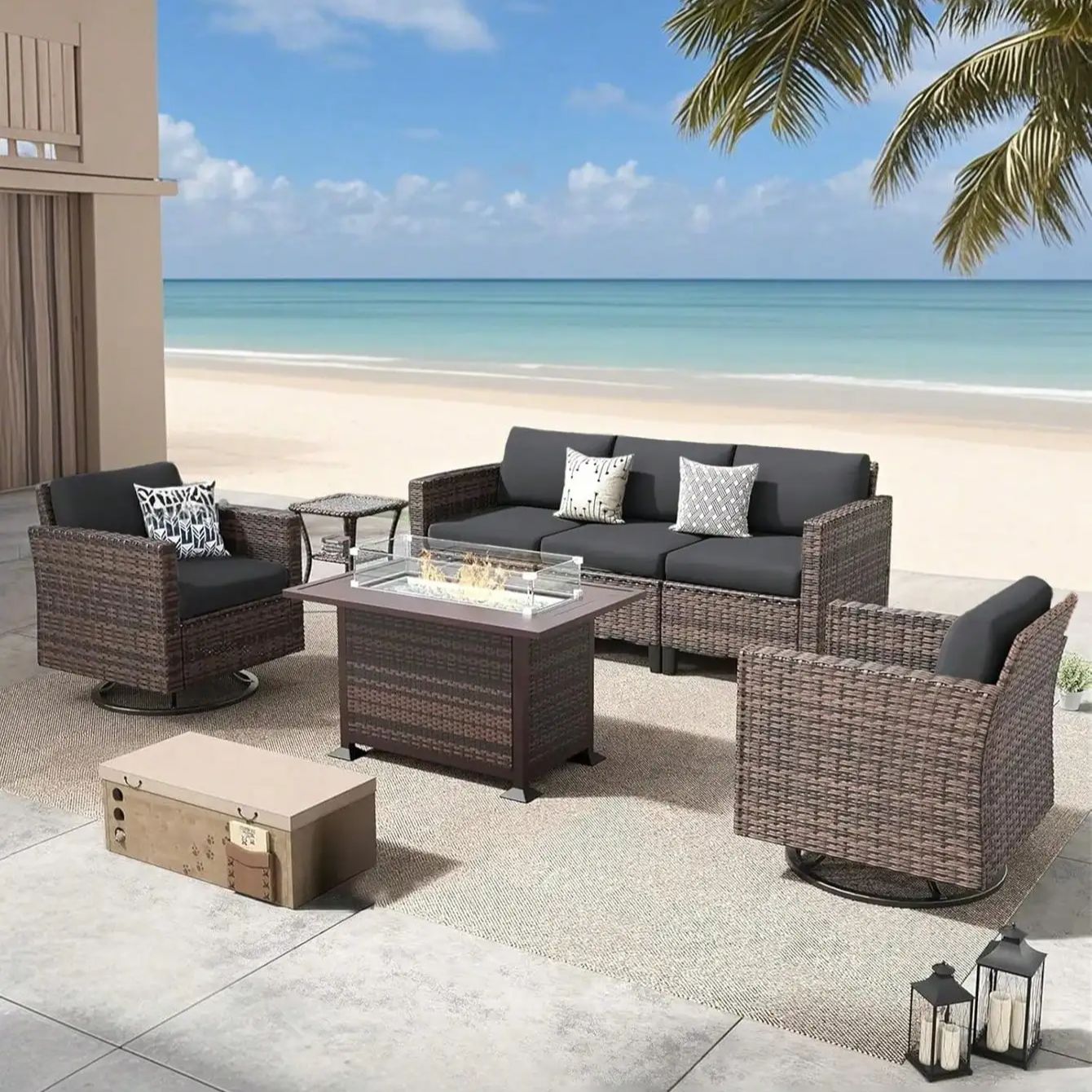 Housses de coussin de canapé à - Outdoor Furniture Cushions 22 X 22 avis et prix
