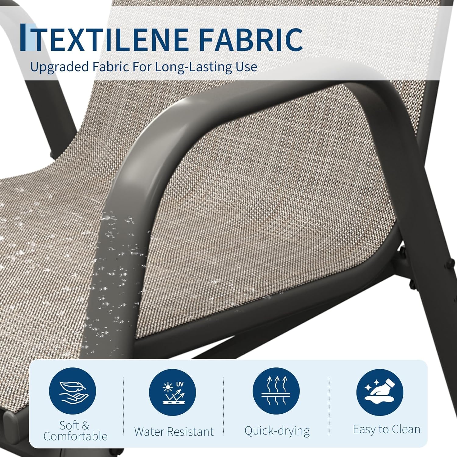 Ensemble de 4 chaises de salle - Outdoor Furniture Metal Chairs avis et prix